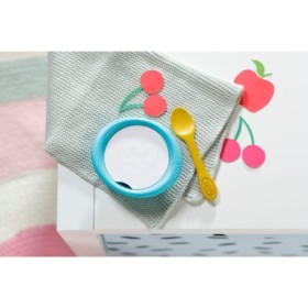BABY born Set hranire bebelusi Farfuriuta si lingurita, cand torni apa isi schimba culoarea